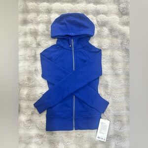 NWT Lululemon Scuba Full-Zip hoodie deep sea blue size 2